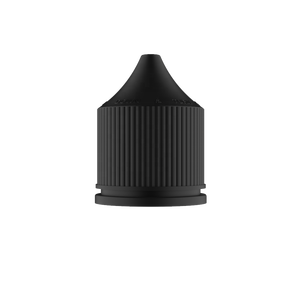 Botella Unicornio de PET de 60 ml de Chubby Gorilla con CRC y Bandas de Seguridad (Botella Transparente/Tapa Negra Opaca) - Product Image 3