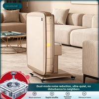 Table à manger pliante en plastique entièrement automatique pour usage domestique, table de mahjong combinée - Modèle silencieux multifonctionnel chauffant ; Vente en gros