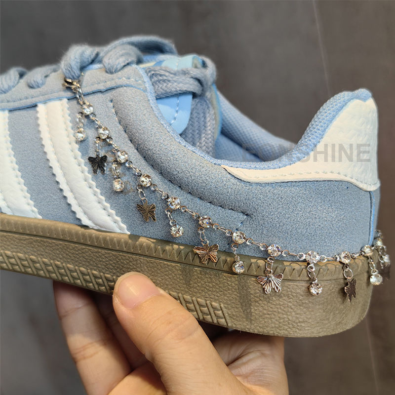 #01 butterfly+rhinestone shoe heel chain