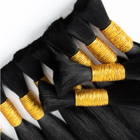 Vente en gros de cheveux humains de couleur blonde en vrac Original 100% cheveux humains en vrac de cheveux bruts pour le tressage