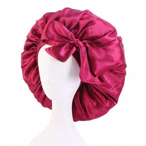 Vente en gros de bonnets et foulards en satin personnalisés avec logo, avec ceinture à nouer pour femmes - Utilisation sportive et plage toute saison - Product Image 3