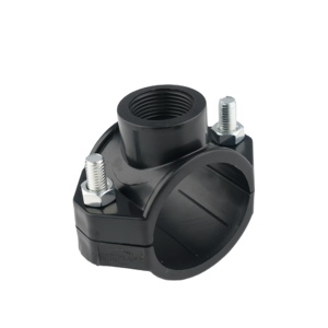 Kẹp yên <span class=keywords><strong>HDPE</strong></span> Ống Yên Phụ Kiện Kẹp yên với ren chèn PN16 mẫu miễn phí nhỏ giọt trên bán cho hệ thống thủy lợi - Product Image 6