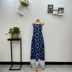 Abito Lungo Estivo Casual con Stampa Africana e Collo all'Americana 2026 in Poliestere <span class=keywords><strong>per</strong></span> Donna - Product Image 3