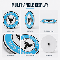 Fabricant professionnel sur mesure de patchs 3D en PVC écologiques, logo personnalisé pour casquettes de sport, vêtements, badges
