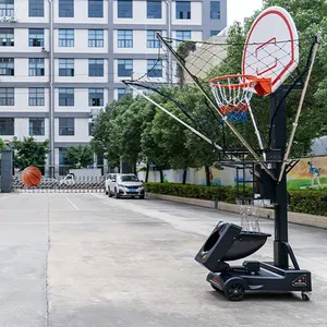 Berbagai sudut menembak basket Rebounder mesin tembak tembak basket mesin tembak bola basket