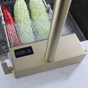 <span class=keywords><strong>Robinet</strong></span> de cuisine intelligent à affichage numérique, design cascade, avec douchette extractible, mélangeur eau chaude et froide, nouveau modèle - Product Image 5