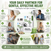 OEM soutient la santé digestive : Capsules d'Aloe Vera et de Panax Notoginseng, supplément naturel laxatif pour la santé intestinale et le soulagement de la constipation