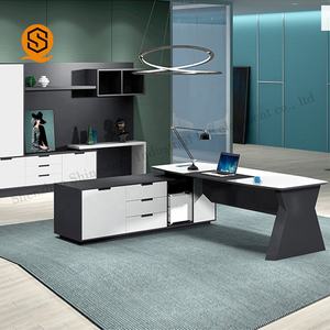 โต๊ะทำงานแบบกว้างทำจากอะคริลิคสีชมพูดีไซน์แฟชั่นใหม่ - Product Image 5