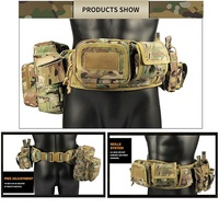 Ceinture tactique réglable pour la randonnée, en matériau haute densité, pour l'alpinisme, ceinture utilitaire à haute résistance à la traction, ceintures tactiques pour la taille