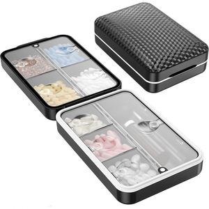 Organizador Semanal de Pastillas con 8 Compartimentos Codificados por Colores y Tapas de Cierre a Presión - Product Image 3