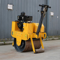 Petit compacteur d'asphalte hydraulique à double tambour pour parking