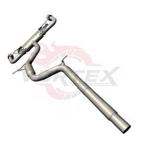 ท่อไอเสียแคทแบคสแตนเลส Vortex พร้อมวาล์ว สำหรับรถยนต์ VW Golf GTI MK7 2.0T EA888 ปี 2015-2020 ปลายท่อคู่โครเมียม วาล์วอิเล็กทรอนิกส์ - Product Image 3