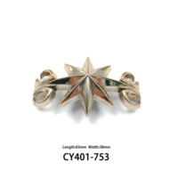 Boucles de chaussures unisexes légères plaquées or, 6 styles, chaîne torsadée infinie, clips de chaussures à barre longue, accessoires pour sandales, vente en gros