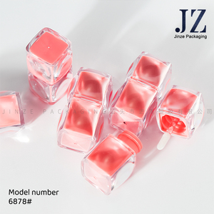 Jinze Hersteller Großhandel Eisform Quadrat Lip gloss Tubes klare Lip gloss <span class=keywords><strong>Tube</strong></span> mit Zauberstab Containers Tubes - Product Image 2