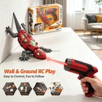 Jouet de lézard robotique interactif à détection infrarouge, suivi laser, gecko électronique avec lumières LED pour enfants, cadeau farfelu