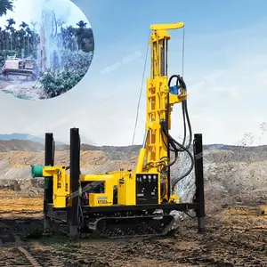 200 meter Depth Diesel hard rock water dig machine drilling rig for water well machine