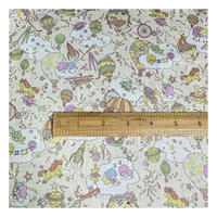 Tissu en voile de coton japonais 100% imprimé numériquement, tissé, transparent, pour vêtements d'enfants, jouets, artisanat, housse de coussin