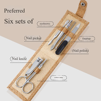 Ensemble de manucure pour bébés et femmes de qualité supérieure avec coupe-ongles 5 en 1 en acier au carbone durable, kit de soin des ongles professionnel en boîte