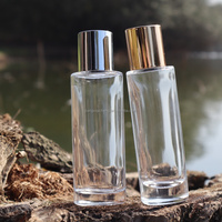 Bouteille vide en verre bleu transparent de 120 ml/30 ml pour diffuseur de parfum à bâtonnets, avec compte-gouttes et sceau estampé à chaud, pour usage cosmétique domestique - Vente en gros