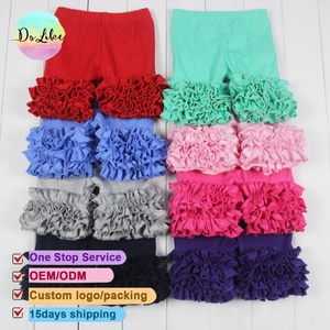 Số lượng lớn Bán Buôn Quần áo trẻ em mùa hè Quần Short Cotton mềm bé gái Ruffle Thiết kế quần áo - Product Image 1