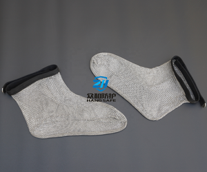 Chaussettes de sécurité anti-coupure en maille de chaîne d'acier inoxydable <span class=keywords><strong>pour</strong></span> bûcherons - Product Image 6