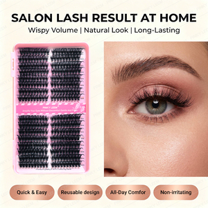 Wholesale Premade Fan <b>Lash</b> Tray Narrow Base PBT 0.07MM D Curl 50 to 100D Fluffy Volume for Salon Supply - Product Image 2