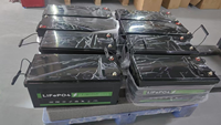 Batterie solaire 24V 48V, stockage d'énergie solaire, pack de batteries Lifepo4 12V 200AH, batteries lithium-ion