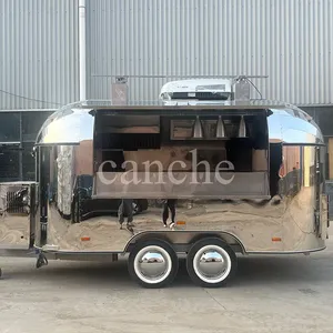 Quiosco de Comida Rápida Estándar Alemán, Carrito de Hot Dogs, Barra de Café y BBQ, Remolque de Comida Móvil con Cocina - Product Image 2