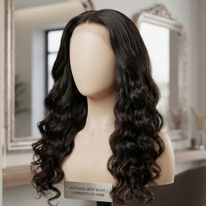 Peluca de Cabello Humano Largo y Ondulado de Alta Densidad, 100% Cabello Humano Virgen, Aspecto Natural, Peluca de Ondas Suaves, Proveedor de Cabello al por Mayor - Product Image 1