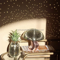 Boule disco miroir Chuang De en forme d'ananas doré, idéale pour les réunions de famille, les fêtes sur le thème des fruits, la décoration intérieure – Vente chaude, durable, en gros