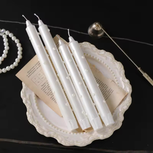 Bougie parfumée longue en forme de perle de luxe, décoration esthétique pour mariage et fête, ornement romantique pour la maison, cadeau idéal pour anniversaire et fêtes - Product Image 3