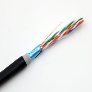 Ngoài trời PVC + PE đôi áo khoác 305 mét/1000ft 24AWG đồng/CCA UTP CAT5E mạng cáp/LAN Cáp - Product Image 4