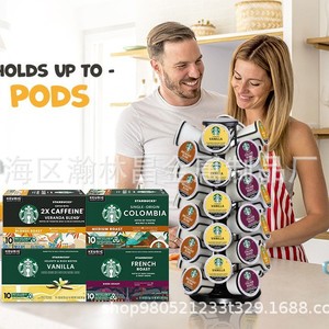 ที่เก็บแคปซูลกาแฟ 5 ชั้น หมุนได้ สีดำ ความจุขนาดใหญ่ สำหรับเก็บแคปซูลกาแฟ - Product Image 1