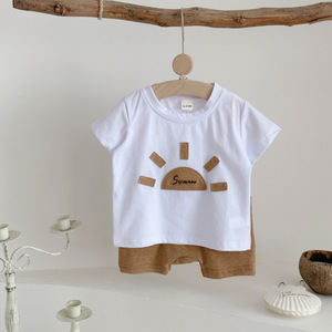 2025 Summer Style Hot Selling Kleinkind Jungen Kleidung Set Casual Kurzarm Outfit für Babys - Product Image 5