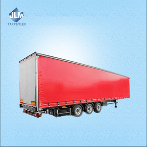Tela de cortina de camión de PVC extensible de 900GSM <span class=keywords><strong>Lona</strong></span> personalizada, tela de cortinas laterales de camión para remolque de camión - Product Image 5