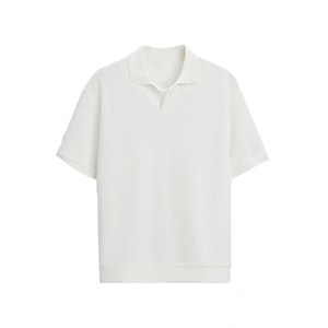 เสื้อโปโลผู้ชายทรงสลิมฟิตผ้าฝ้ายคุณภาพสูงสไตล์ลำลองสำหรับฤดูใบไม้ผลิและฤดูร้อนแบบใหม่ - Product Image 5