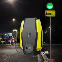 Gonfleur de pneus numérique portable 120W, mini pompe à air pour pneus de voiture, 150psi, matériau ABS, lumière d'urgence, compresseur d'air