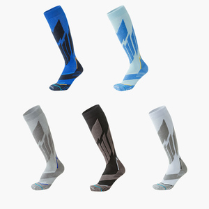 <span class=keywords><strong>Chaussettes</strong></span> <span class=keywords><strong>de</strong></span> <span class=keywords><strong>ski</strong></span> sans laine pour hommes <span class=keywords><strong>Chaussettes</strong></span> thermiques à manchette longue avec coussin et évacuation <span class=keywords><strong>de</strong></span> l'humidité pour le snowboard et les sports d'hiver - Product Image 6