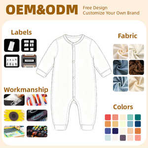 Nuovo Design di Abbigliamento per Neonati, Completi in Cotone Personalizzati per Bambini e Bambine, Grazioso Pagliaccetto Invernale - Product Image 4