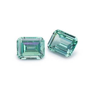 Cadermay Mint Green Zircon Emerald Cut Rectangle Loose Stone For Jewelry Making - Product Image 3
