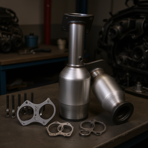 Ensemble de joints et de boulons de collecteur d'échappement pour convertisseurs catalytiques Nissan Frontier 05-11, pièces de moteur à essence en acier inoxydable - Product Image 2