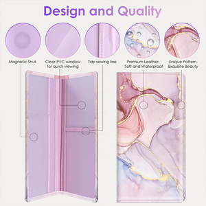 <span class=keywords><strong>Porte</strong></span>-carte manuel d'immatriculation et d'assurance de véhicule en cuir PU personnalisé pour femmes pour <span class=keywords><strong>voiture</strong></span> - Product Image 4