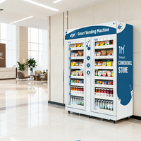 Máquina Expendedora Inteligente Refrigerada GS Vending 1100L para Alimentos Frescos y Frutas, con SDK, Compatible con ADA, Monitoreo Remoto, Pago con Tarjeta, 4G LTE