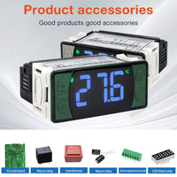 Pengendali temperatur layar besar, termostat 30A kontrol temperatur tampilan Digital tahan air 512E