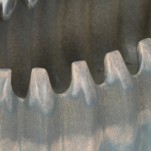 Ciotola decorativa ovale in ceramica testurizzata per tavolino da caffè e piano cucina, centrotavola estetico per l'arredamento della casa - Product Image 5