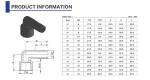 ข้อต่อท่อพีวีซีทรงหกเหลี่ยมตัวผู้และตัวเมียทำจากสเตนเลสแข็งข้อต่อข้อต่อท่อฟิตติ้งข้อต่อหัวโค้ง - Product Image 4