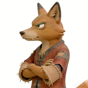 Figura de <span class=keywords><strong>Zorro</strong></span> Oriental, Escultura de Fibra de Vidrio, Varios Estilos (con <span class=keywords><strong>Espada</strong></span>/Con Sombrero de Paja) para Decoración del Hogar <span class=keywords><strong>y</strong></span> Colección Cultural - Product Image 2