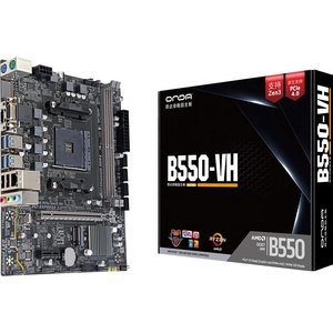 ใหม่ ONDA B550-VH-B Micro-ATX AMD B550 DDR4 3600 (OC) MHz M.2 USB3.0 32G ช่องเสียบแบบดับเบิ้ลแชนแนล AM4 เมนบอร์ดใหม่ออนดา B550-VH-B - Product Image 1