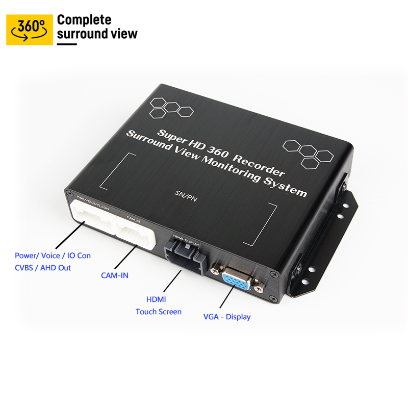360° AVM Surround View Camera System for Vehicle Safety