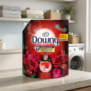 Adoucissant concentré liquide Downy 3,5 L Parfum Passion Sachet de voyage pour lessive - Product Image 3